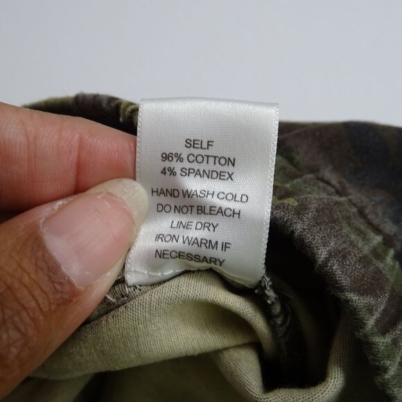 Mittoshop Camo Skinny Pants Leggings Women Size S Zippered Ankle Elastic Waist - Picture 8 of 12